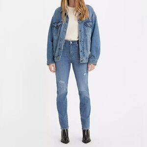 Levi’s 724 High Rise Slim Straight Jeans Women’s Size 29‎